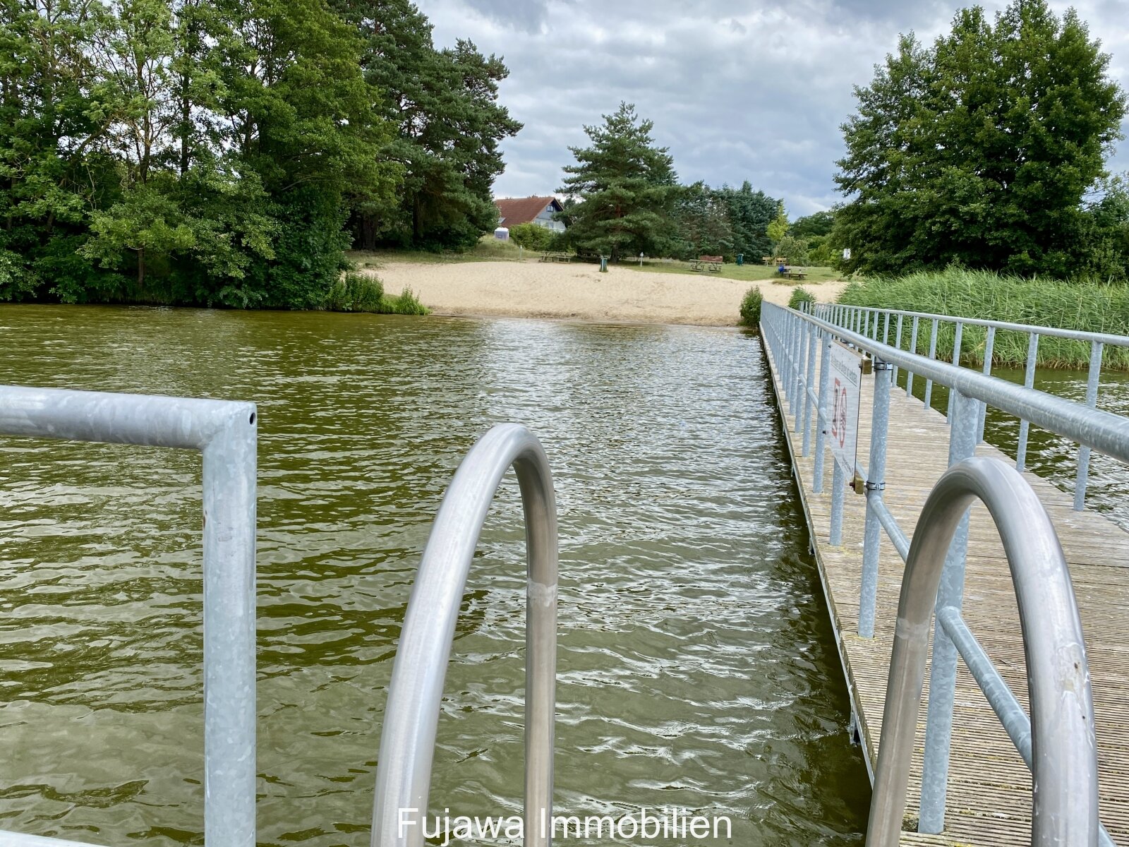 am Bade-Steg  in Diemitz