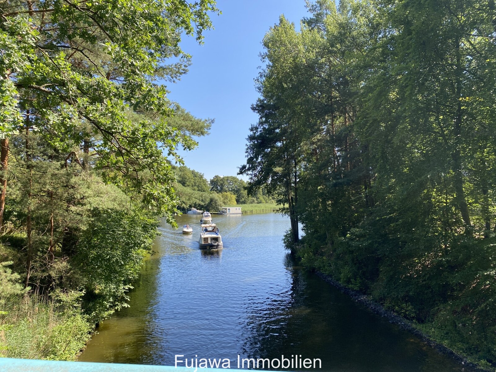 Ausfahrt Vilzsee Richtung Diemitzer Schleuse (Müritz Havel Wasserstraße)